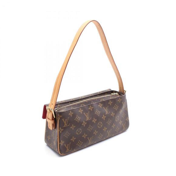 LOUIS VUITTON Authentic Brown Monogram Leather Shoulder Bag - Picture 3 of 8